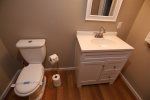 Newly Renovated Basement Half Bathroom in Private Vacation Home